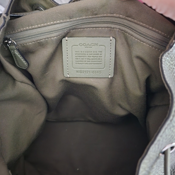 COACH PEBBLE LEATHER PENNIE BACKPACK main image 12